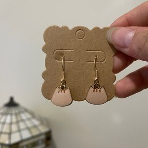 Orange Tabby Kitty Earrings